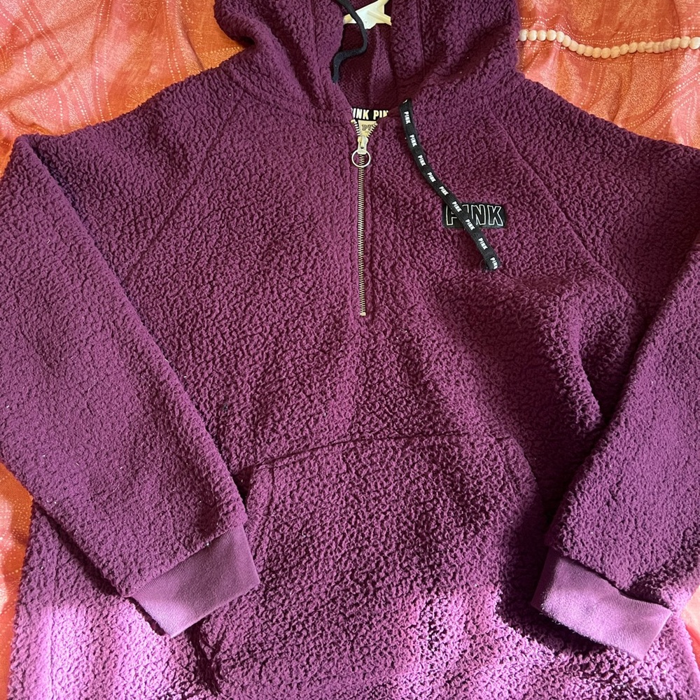PINK sherpa pullover